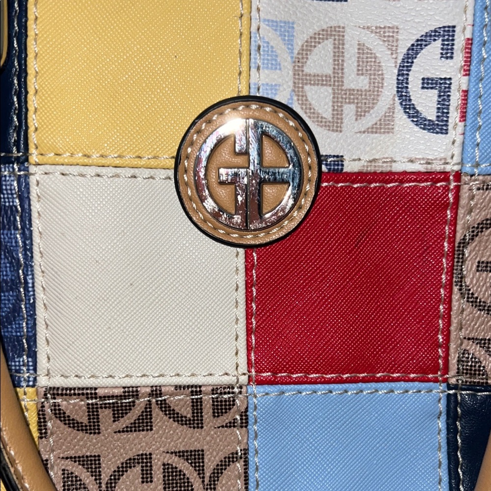 Giani Bernini Patchwork Multicolor Tote Bag - image 2